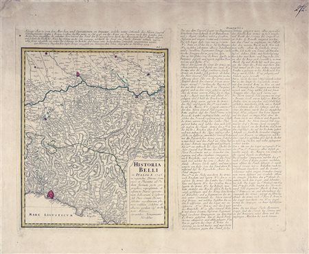 Eredi Johann Baptist Homann, Kriegs Karte von den Marchen ubd Operationen in Italien, welche unter Comando des Herrn Generalfeldzeugmeisters Grafen... Nürnberg: Homaennischen Erben, Geographis, 1754.