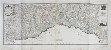 Georges Louis Le Rouge, L'Etat de la Republique de Genes Tiré des Meillieurs Cartes d'Italie... / Stato di Genova con altri adiacenti... Paris: Chez Le S.r Le Rouge Ingen.r Geographe du Roy, 1747.