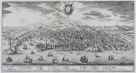 Matthaus Merian, GENUA. Frankfurt: W. Hoffmans, 1638.