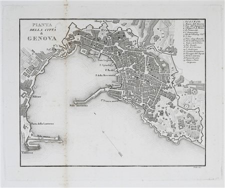 John Stockdale, A Plan of the City of Genoa. London: J. Stockdale Piccadilly, 1800.