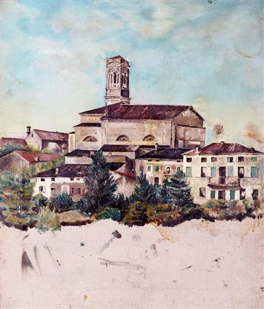 Angelo Dall'Oca Bianca, Il campanile. 1886.