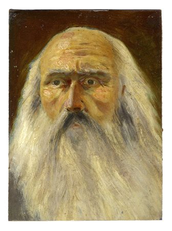 Vincenzo Gemito  [attribuito a], Testa di uomo con barba. 