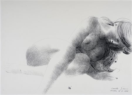 Emilio Greco, Lotto composto di 2 disegni erotici. 1966-76.