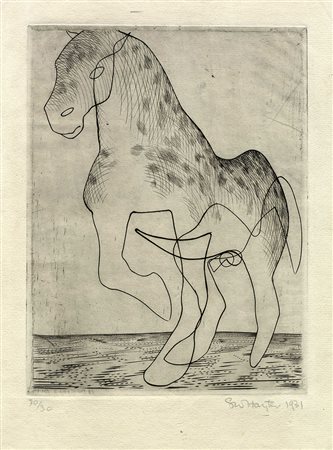 William Stanley Hayter, Big Horse. 1931.