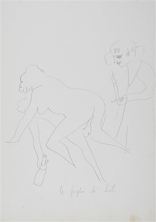Alberto Manfredi, Nucleo di 11 disegni, dei quali alcuni erotici, e 1 incisione. 1977-92.