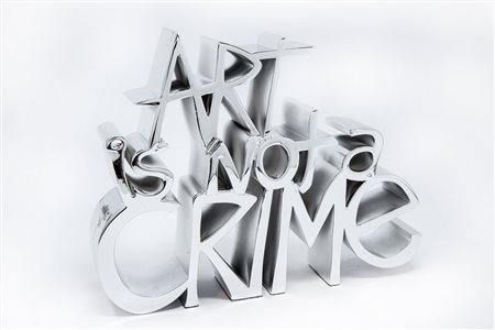 Mr. Brainwash [pseud. di Thierry Guetta], Art is not a crime (Silver). 2021.
