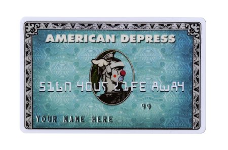 Banksy, American Depress Credit Card. 2008.