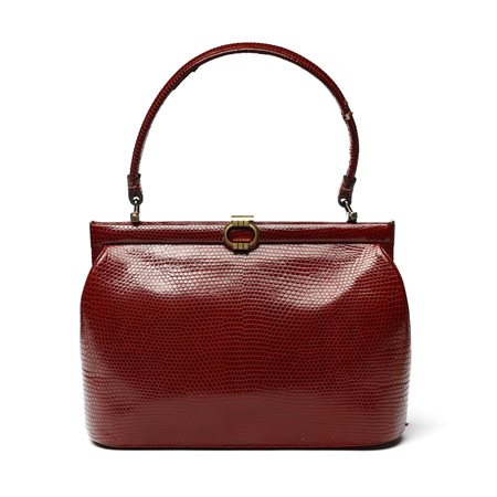  GUCCI - Borsa a mano bordeaux.