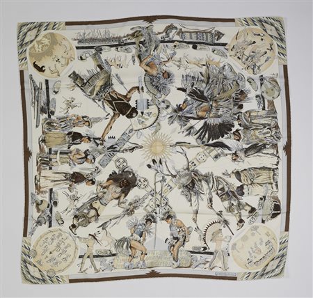  HERMES - Foulard "Les Danses des Indiens".