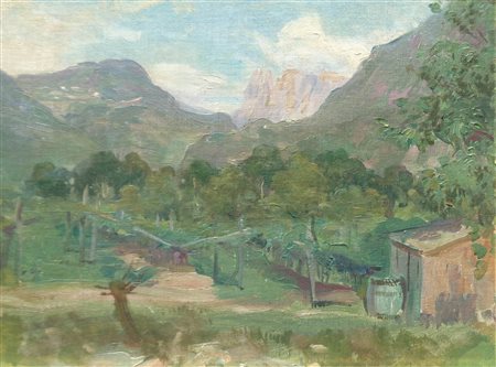 Carl Moser zugeschrieben/attribuito (Bozen/Bolzano 1873 - 1939) Vista dai...