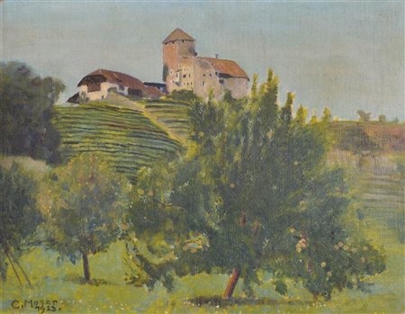 Carl Moser (Bozen/Bolzano 1873 - 1939) Castel Guardia presso Appiano,...