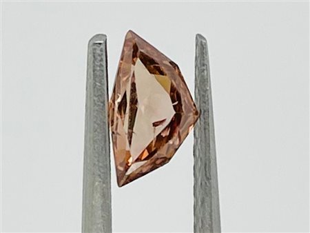 DIAMANTE 0.66 CT COLORE FANCY MARRONE ARANCIO PROFONDO PUREZZA SI3 TAGLIO...