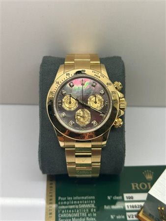 ROLEX DAYTONA 116528 GOLD CRYSTAL DIAL