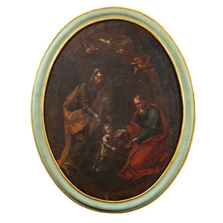 SCUOLA SICILIANA DEL XVII SECOLO, Olio su tela