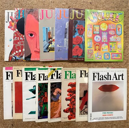 FLASH ARTE E JULIET ART MAGAZINE - Lotto unico di numerose riviste d'arte