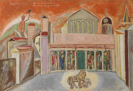 FRANCO GENTILINI
Cattedrale con leone, 1951