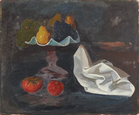 Achille Funi "Fruttiera e drappo" 1940 circa
olio su tela
cm 50x60

Provenienza