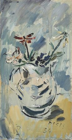 Filippo De Pisis "Vaso di fiori" 1954
olio su tela
cm 51,8x26,7
Firmato e datato