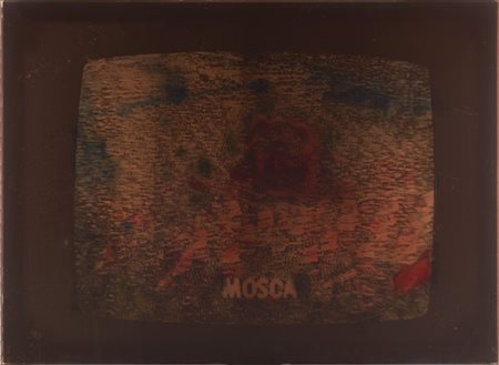 Mario Schifano "Senza titolo" 1977
smalto su tela emulsionata e perspex
cm 81x11