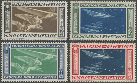 1933, Crociera Nord Atlantica Balbo il Giro, Cirenaica N.19/19 e Tripolitania...