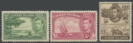 Cayman Island, 1938 N.115/126 MNH. Ottima qualità.