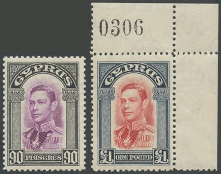 Cipro, 1938 N.151/163 MNH. Ottima qualità.