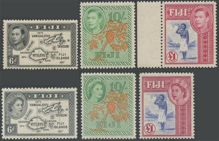 Fiji, 1938 alcune interessanti serie MNH. Tutte di ottima qualità.