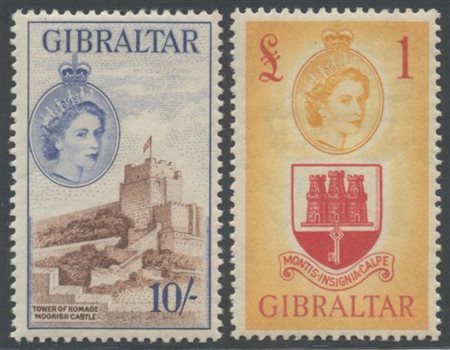 Gibraltar, 1950 N.145/158 MH. Ottima Qualità.