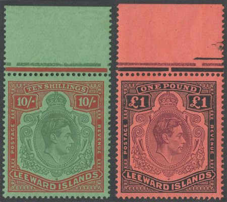 Leeward Islands, 1921 N.58/80 (-61,66,68,69,70,71,76,77) tutti con bordo di...