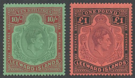 Leeward Islands, 1921/1954 N.58/80 (-61,66,68,69,70,71,76,77) (MH) e...