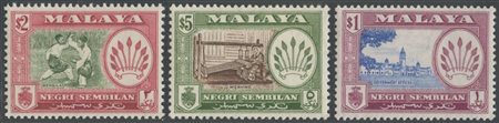 Malaysia/Negri Sembilan, 1957 N.68/79 MNH. Ottima qualità.