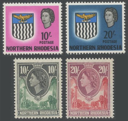 Northen Rhodesia, 1953 N.61/74, 75/88. Tutti di ottima qualità, MNH.