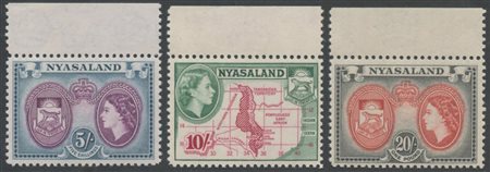 Nysaland, 1953 N.173/187 MNH. Ottima qualità.