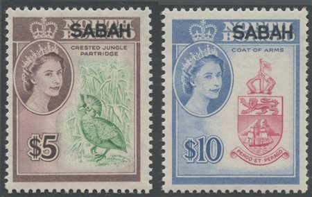 Sabah, 1964 N.408/423 MNH. Ottima qualità.