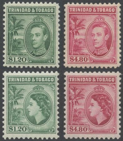 Trinidad e Tobago, 1938 N.246/256 (MH), 267/278, 339/354 (MNH). Tutti di...