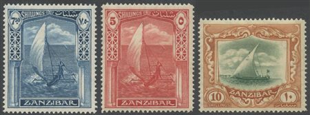 Zanzibar, 1936 N.310/322 (MH), 339/352 (MNH). Tutti di ottima qualità.