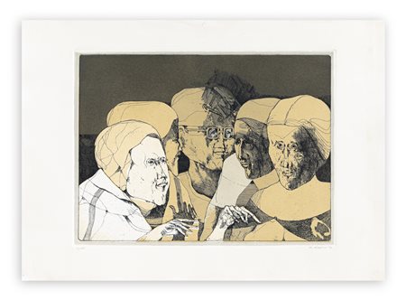 KARL PLATTNER (1919-1986) - Ritratto di donna, 1973