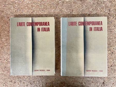 L'ARTE CONTEMPORANEA IN ITALIA - Lotto unico di 2 cataloghi entro cofanetto