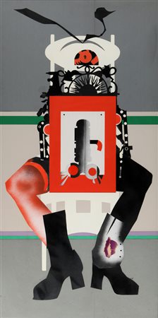 GIUSEPPE GUERRESCHI (1929-1985) Per un ritratto a Niki de Saint Phalle 1974...