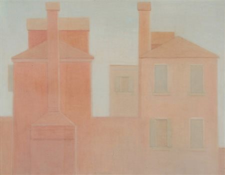 ANTONIO CALDERARA (1903-1978) Senza titolo 1958 olio su tavola cm 23x30...