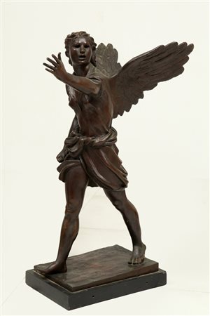 FRANCESCO MESSINA (1900-1995) Angelo bronzo cm 76x52x35 firmato sulla base...