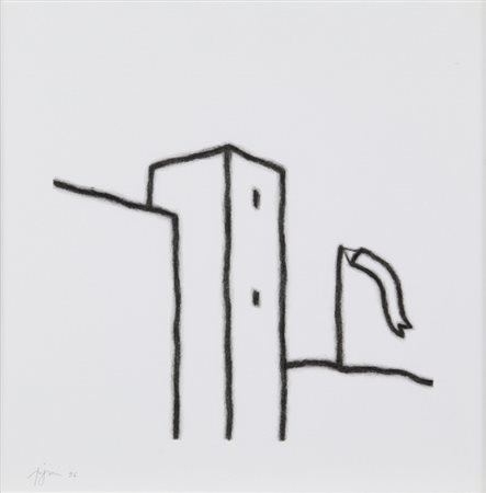 TINO STEFANONI (1937-) Senza titolo 1996 matita su carta cm 30x30 firmato e...