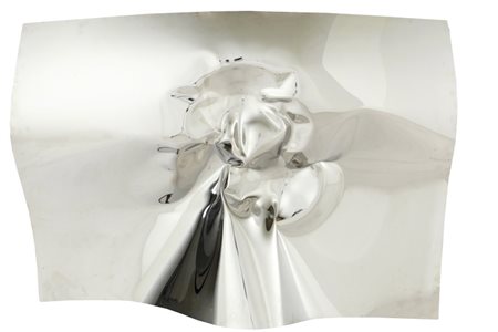 HELIDON XHIXHA (1970-) Luce 2010 scultura in acciaio inox lucidato a specchio...