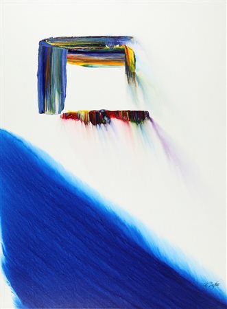 PAUL JENKINS (1923-2012) Phenomena Saturn's jirdle 1984 pittura su tela cm...