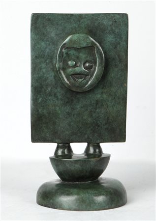 MAX ERNST (1891-1976) Max Ernst Chèrie Bibi 1973 bronzo patina verde cm...
