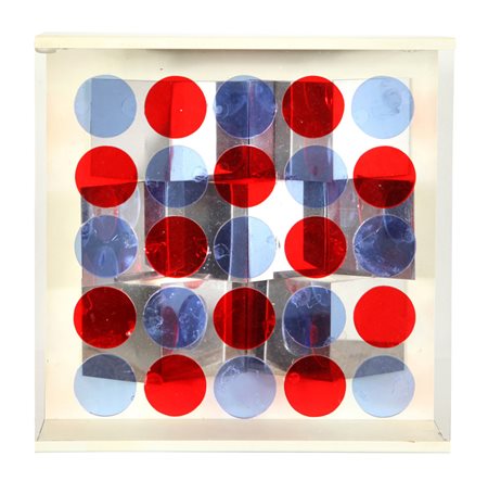 DE MARCO HUGO (1932-1995) Reflection Bleu-Rouge 1963-71 struttura di metallo...