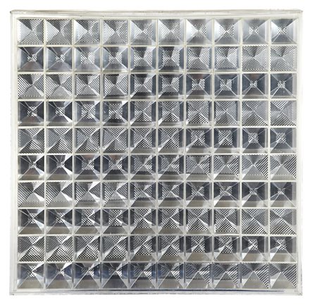 ALDO BOSCHIN (1942-) 4 al punti 100 c. scatola in plexiglass con lamelle di...