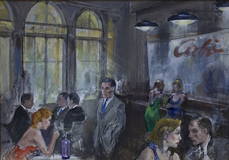 Alberto Sughi, Gran caffè, 2009