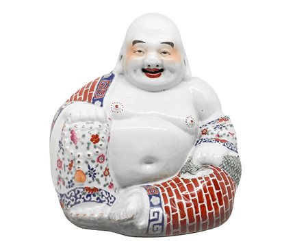 Grande Buddha in ceramica cinese, First half of the 20° secolo