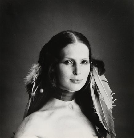 ELISABETTA CATALANO (1941-) Anastasia Ferrari, ritratto in studio anni' 70...